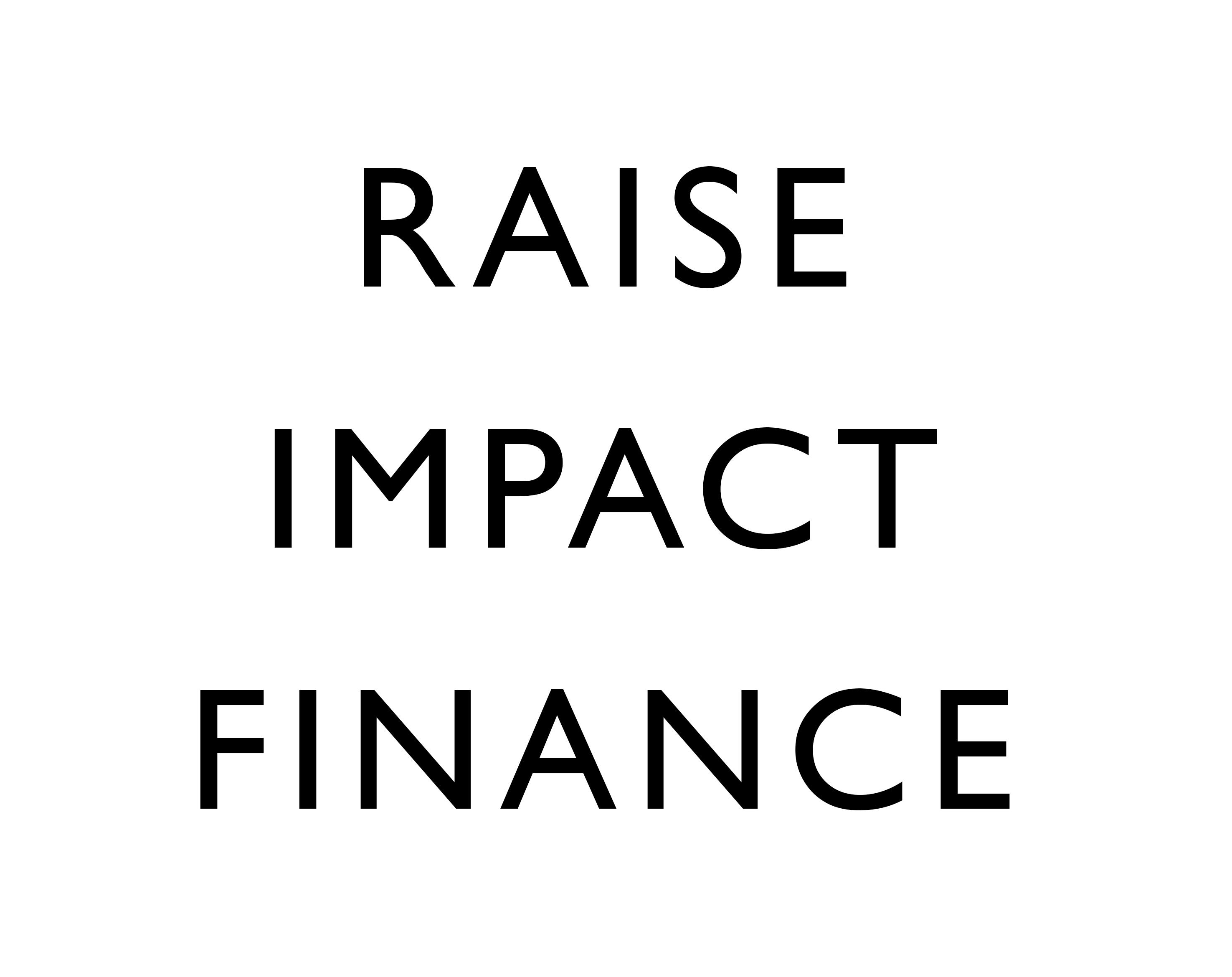 raiSE Impact Finance Plus